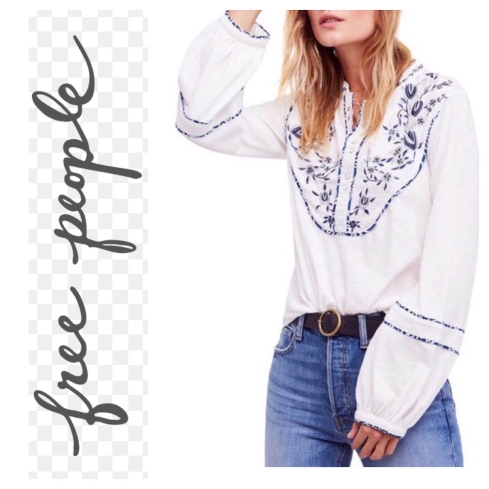 🦋NWT Free People Sundance Kid Western Henley🦋